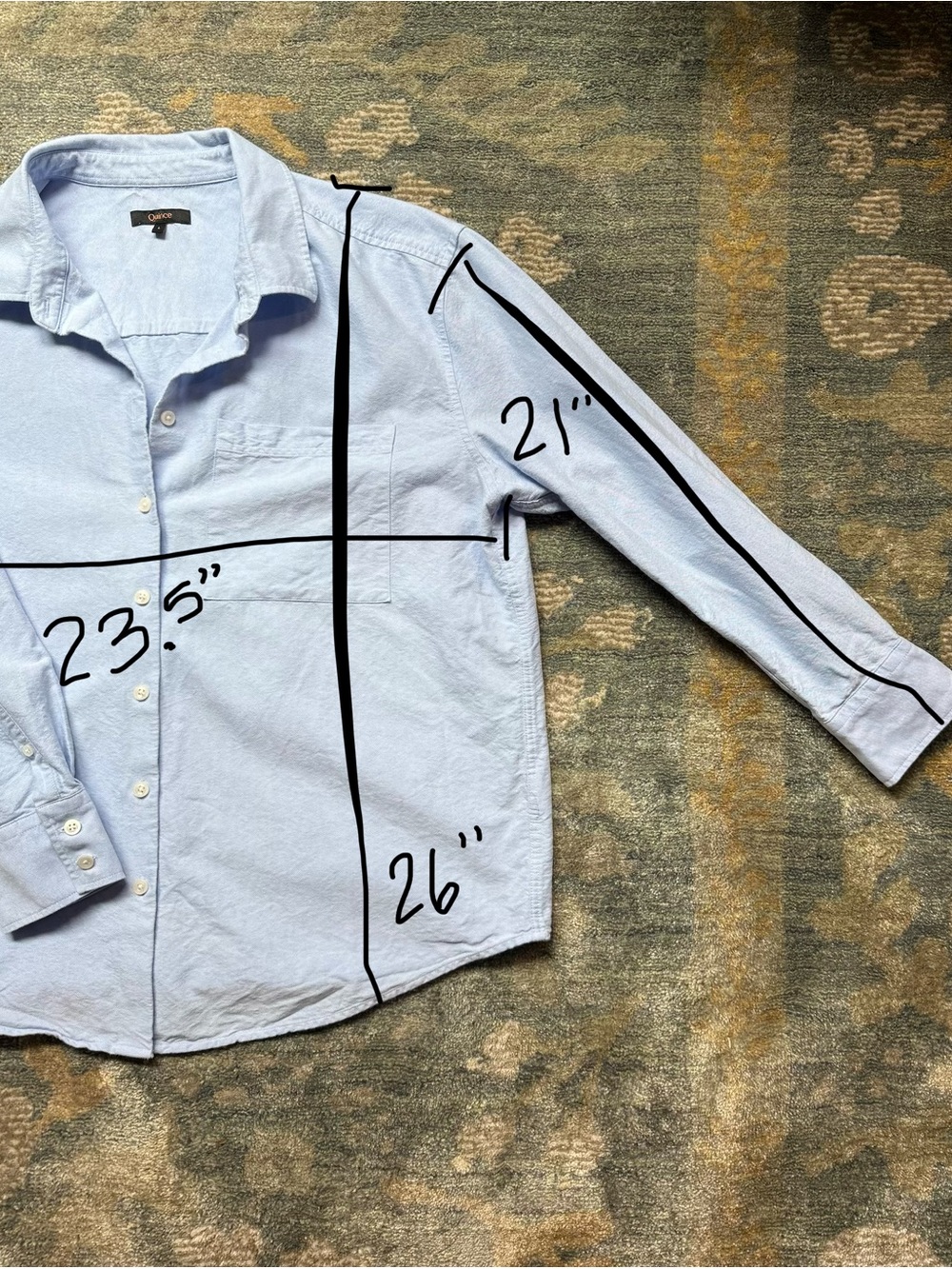 Quince Cotton Button Down Shirt - Picture 2 of 5